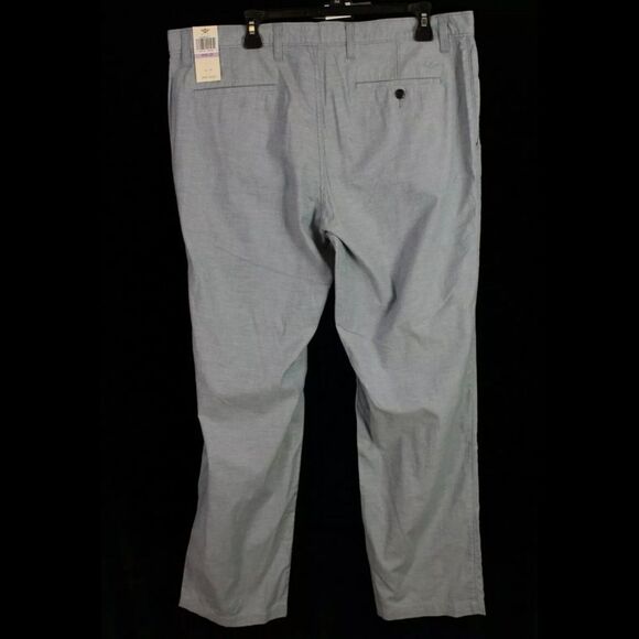 DOCKERS STRAIGHT FIT WASHED KHAKI STRETCH FOR PERFORMANCE 38/32 $58 NWT BLue - Picture 2 of 6